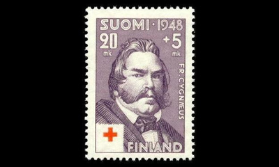348 ** Punainen risti 20mk+5mk (1948)
