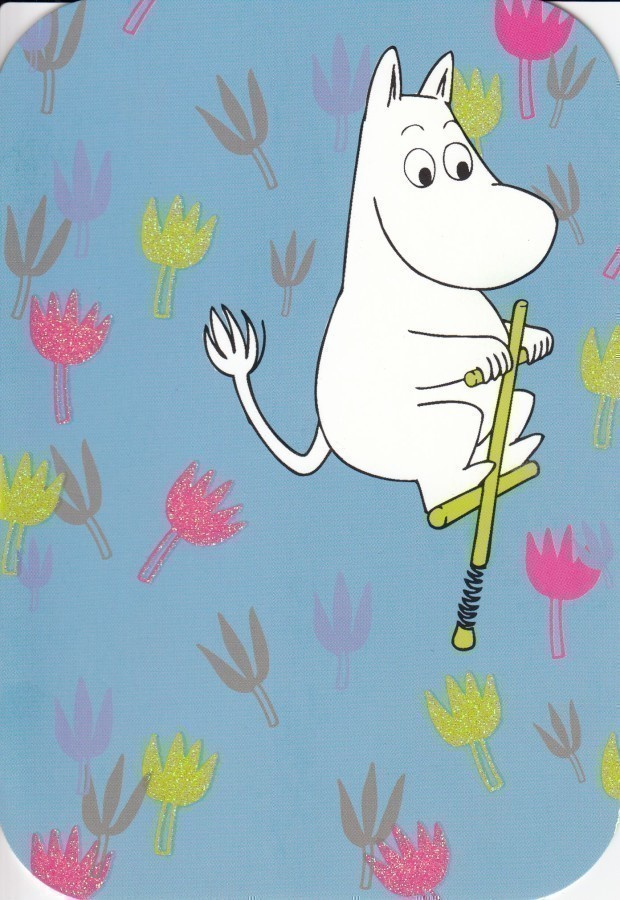 Muumit Muumipeikko, hyppykeppi (isohko taittokortti)