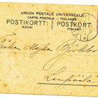 POIKA JA POSSU - vanha Carte Postale - pikkukuva 2