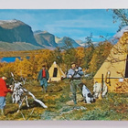 "Turistimajoja..syysjahtia Pohjois-Ruotsissa"-POSTIKORTTI - pikkukuva 1