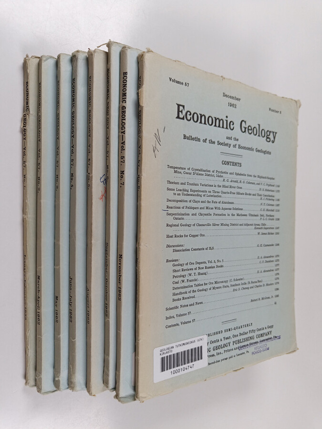 Alan Bateman : Economic Geology and the Bulletin of the S...