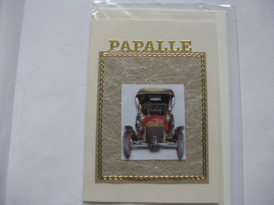 Onnittelut Papalle, taitekortti