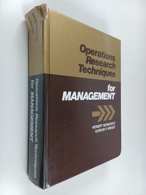 Herbert Moskowitz : Operations research techniques for ma...