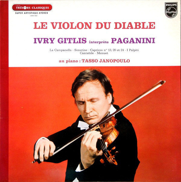 PAGANINI :: LE VIOLON DU DIABLE - IVRY GITLIS :: VINYYLI  LP