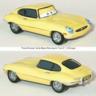 Disney Cars (Autot) elokuvasarjan Jaguar E-type autot, 3 kpl - pikkukuva 2
