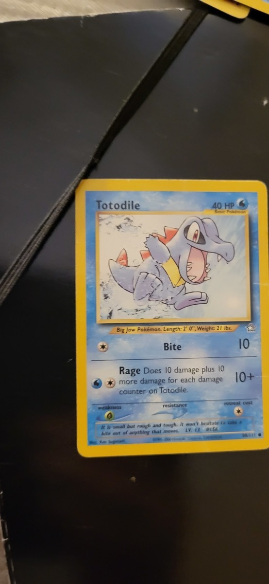 Totodile #80 Pokemon Neo Genesis card