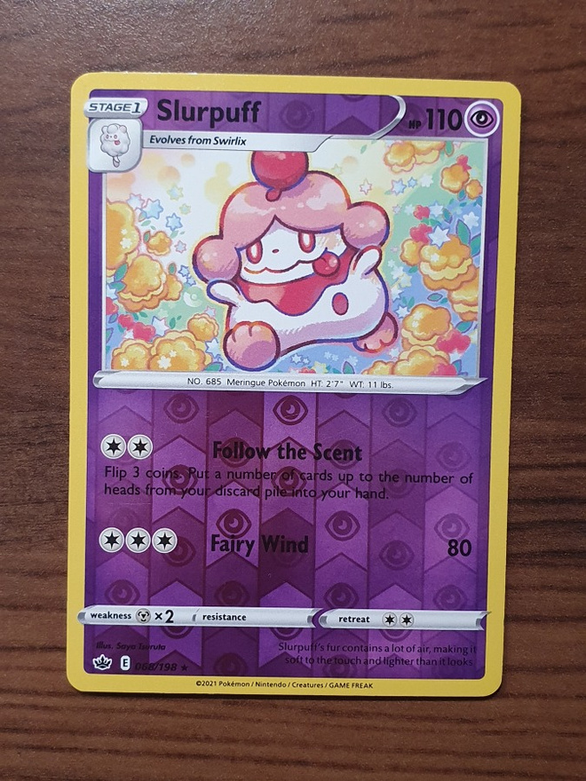 Pokemon Slurpuff 068/198 Reverse holo rare