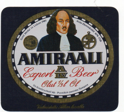 Sinebrychoff AMIRAALI AIV Olut Niilo Ehrensklöld