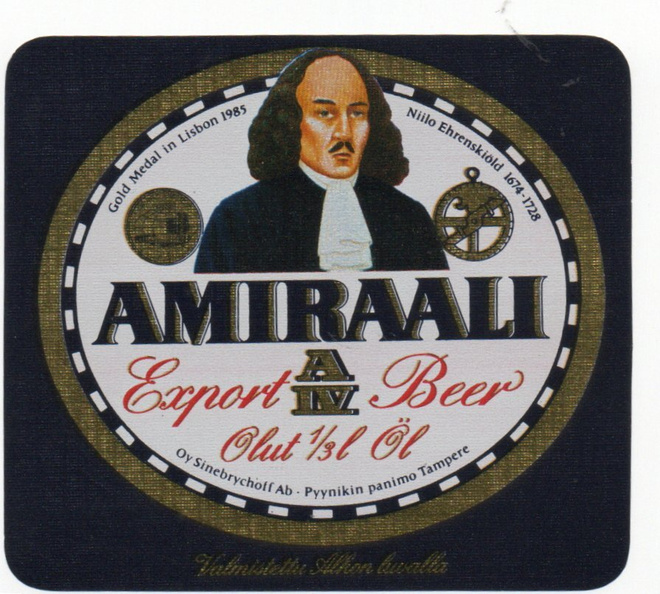 Sinebrychoff AMIRAALI AIV Olut Niilo Ehrensklöld