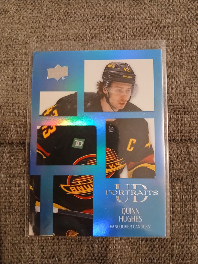Quinn Hughes - UD portraits/Vancouver Canucks