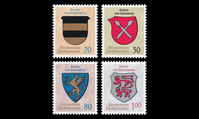 Liechtenstein 450-3 ** Vaakunoita (1965)