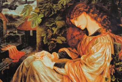 Dante Rossetti: La Pia (taittokortti)