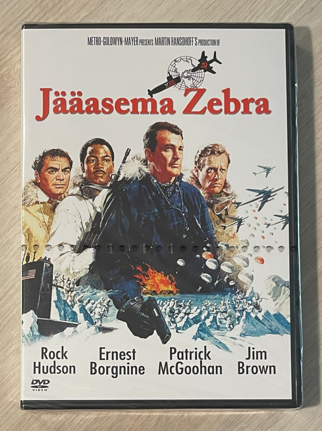 John Sturges: JÄÄASEMA ZEBRA (1968) Rock Hudson (UUSI)