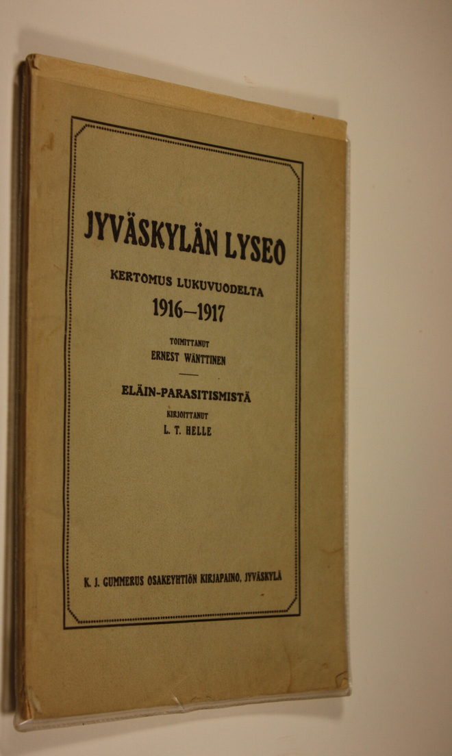 Ernest (toim.) Wänttinen : Jyväskylän lyseo : kertomus lu...