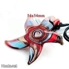 1075 .. Murano Meritähti Lampwork Taidelasi .. Kaulakoru - pikkukuva 1