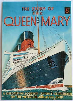 R.M.S. QUEEN MARY-KULKEMATON LAIVAKORTTI