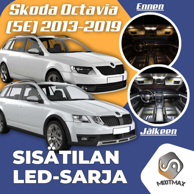 Skoda Octavia (5E) Sisätilan LED-sarja 18-osainen