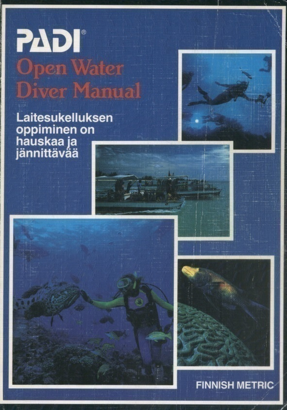 PADI Open water diver manual, Finnish metric