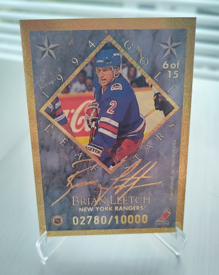1994-95 LEAF RAY BOURQUE/ BRIAN LEETCH GOLD STARS /10000 #6