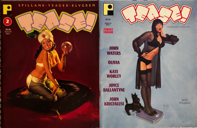TEASE! 1 & 2 legendaarinen PINUP MAG  (1994)