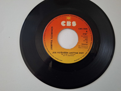 JAMPPA TUOMINEN - JOS YSTÄVÄÄN LUOTTAA VOIT 7 " Single