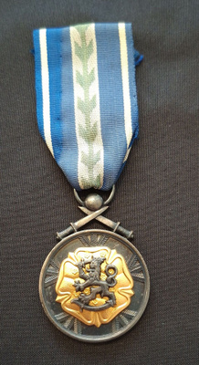 Suomen Reserviupseeriliiton kultainen ansiomitali!