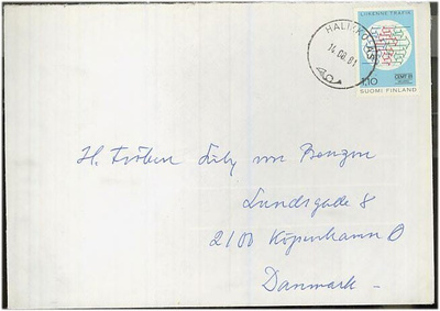 1981 liikenne kirje Tanskaan