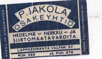 Lappeenranta, P. Jakola Osakeyhtiö   b514