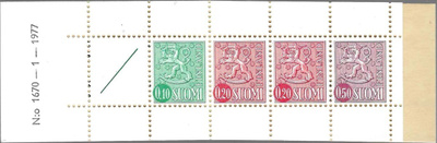NRO 1670-1-1977 M63 AUTOMAATTIVIHKO POSTITUOREENA