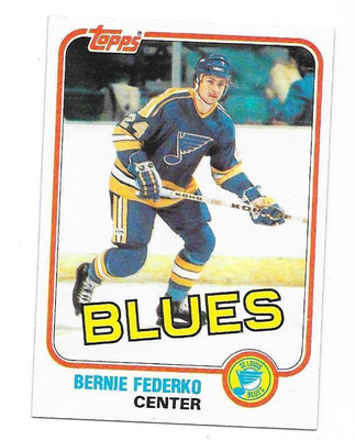 1981-82 Topps #12 Bernie Federko St Louis Blues