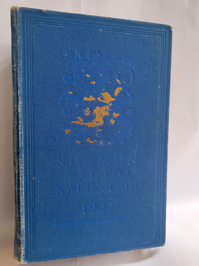 Suomen valtiokalenteri vuodelle 1922 (sid.)