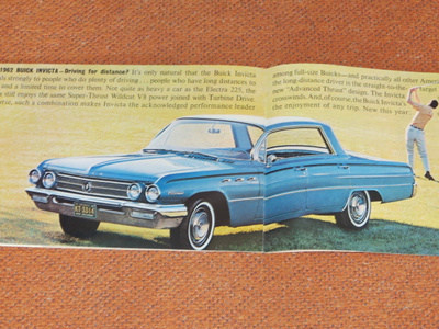 1962 Buick PRESTIGE esite - KUIN UUSI - ISO - Special