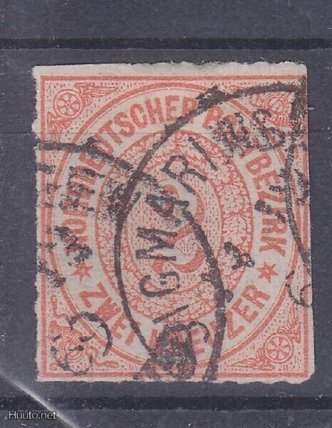 Saksa Reich Pohjois saksan liitto 1868 Mi 8