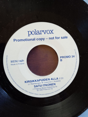 SINGLE- LEVY:  SATU ITKONEN  PROMO LEVY