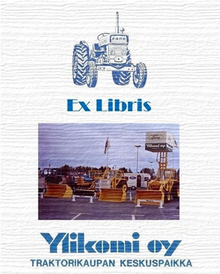 Ylikomi Ford traktori Ex Libris