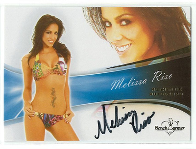 Bench Warmer Bubble Gum 2013 Autograph Melissa Riso