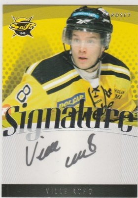 2011/12 Cardset Signature Ville Koho , Saipa