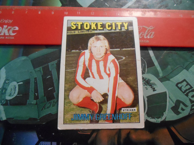 K7. A&B.C. #186 J. Greenhoff Stoke City