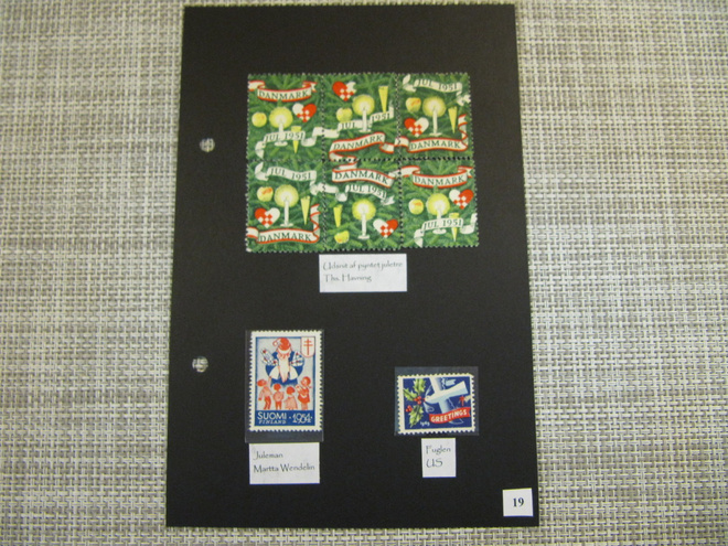 Joulumerkkejä 1949-1954.