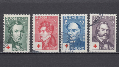 1948 Lape 345 - 348 Punainen Risti