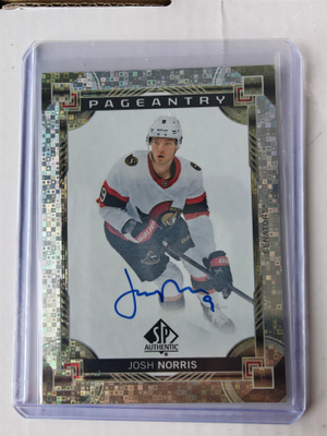 Josh Norris 2024-25 SP Authentic Pageantry Auto