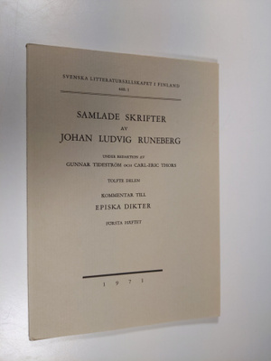 Samlade skrifter av Johan Ludvig Runeberg XII : 1 (Första...