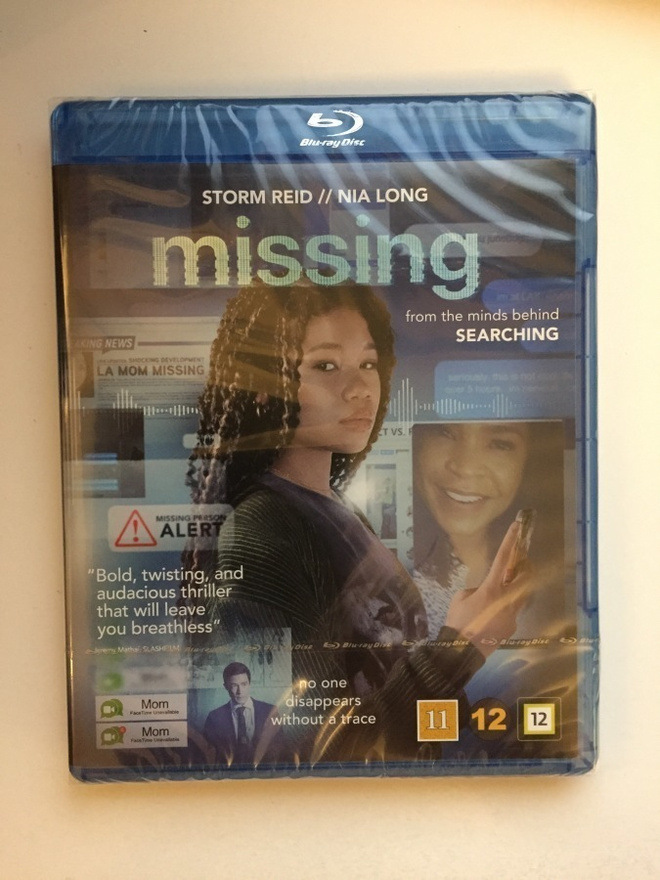 Missing (Blu-ray) Storm Reid, Nia Long (2023) UUSI