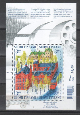 2001 Verla blokki postituoreena.