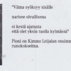 Kimmo Leijala: Pioni - runoja - pikkukuva 3