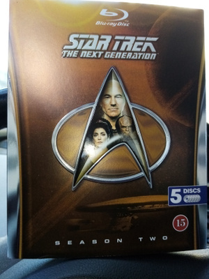 5 BLU-RAY STAR TREK NEXT GENERATION SEASON TWO ( UUSI)