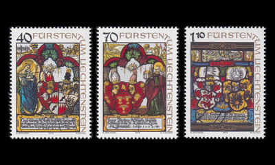 Liechtenstein 731-3 ** Kansallismuseon teoksia (1979)