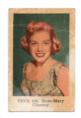 Purkkakuva TEVE n:o 108 ROE-MARY CLOONEY