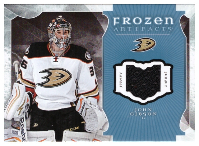 Mv JOHN GIBSON Ducks 05 Artifacts Frozen Jersey #FA-GI
