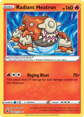Radiant Heatran 027/189 - Astral Radiance - NM/M